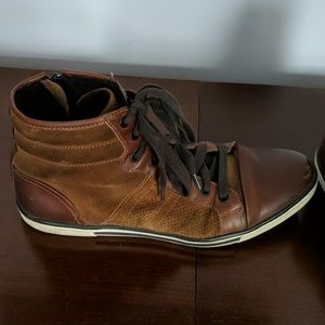 Mens brown suade high tops